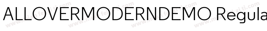 ALLOVERMODERNDEMO Regular字体转换
